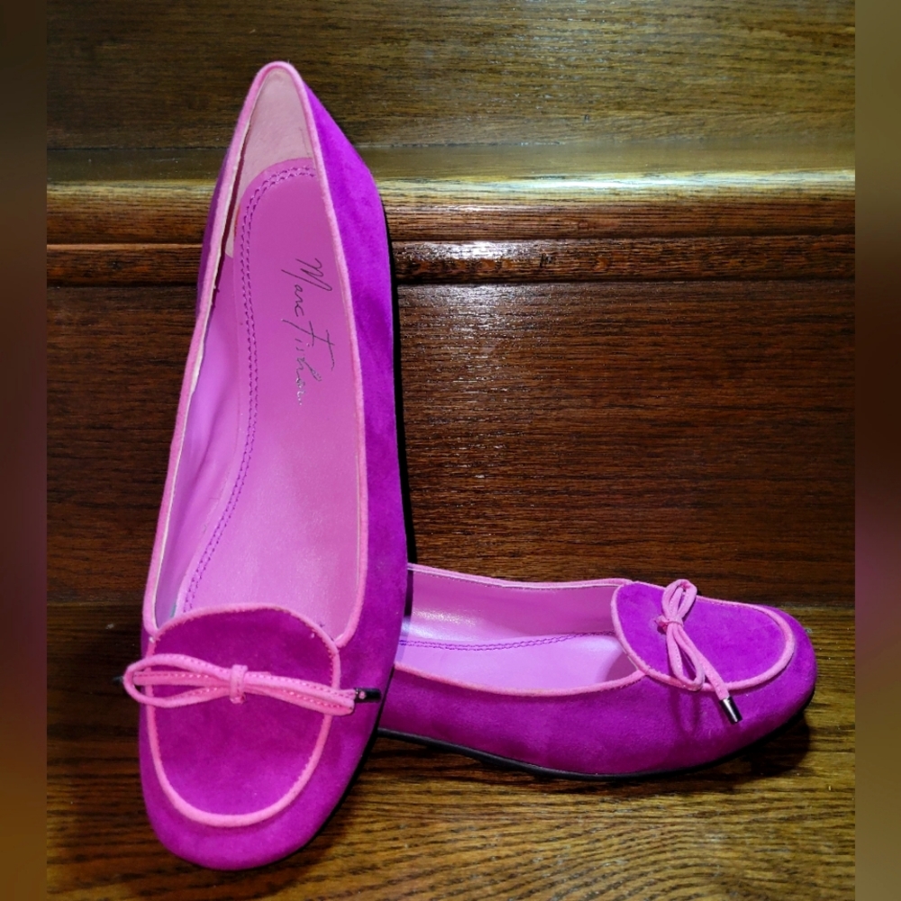 Marc Fisher comfy flats flats purple and pink size 8.5